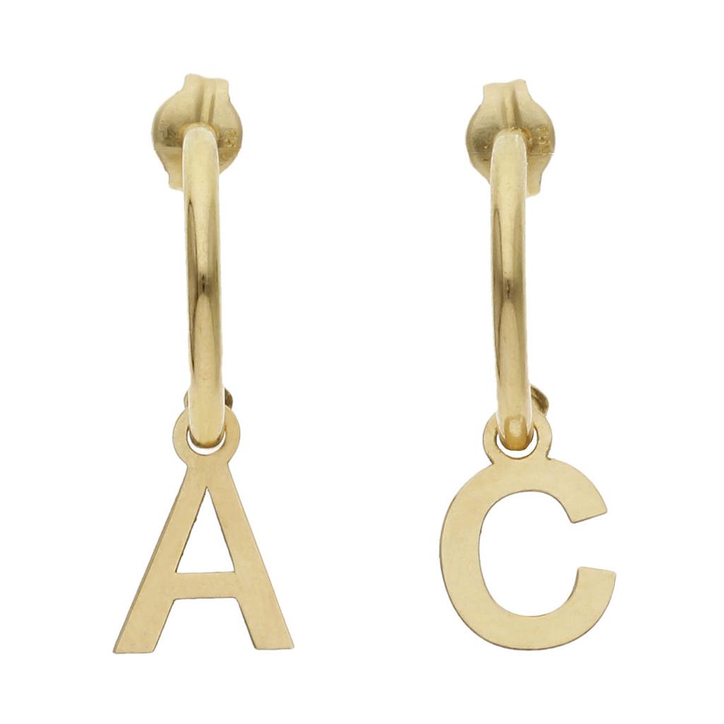 AROS + LETRAS ORO 18KL - P1334