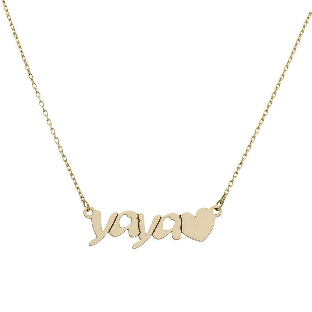GARGANTILLA ORO 18KL YAYA + CORAZON - G1010