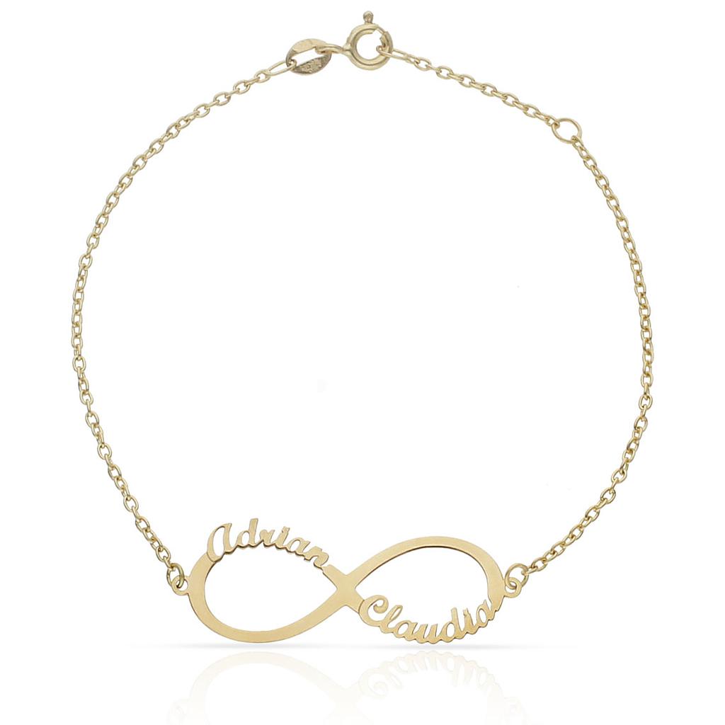 PULSERA ORO 18KL INFINITO NOMBRES - PU1180