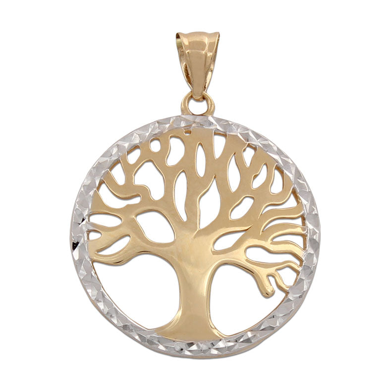 COLGANTE ORO 18KL ARBOL VIDA BICOLOR - G747