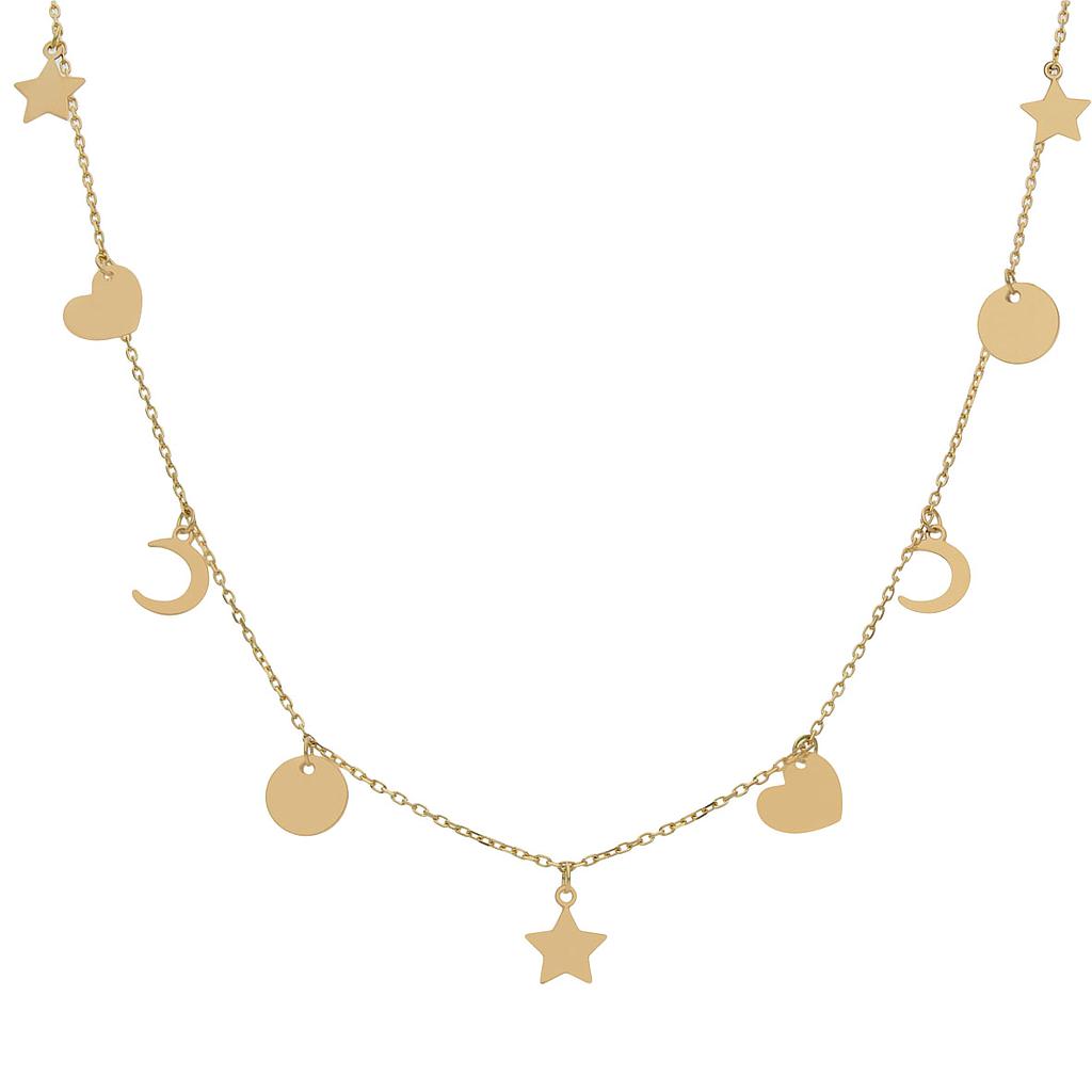 GARGANTILLA ORO 18KL MINI CHARMS MIX - G959