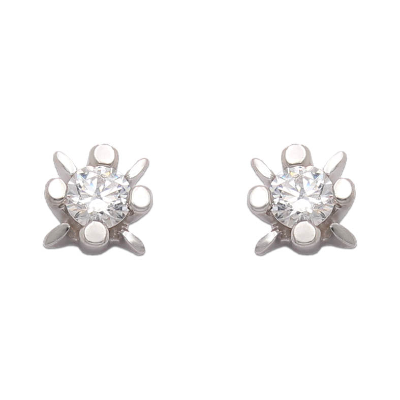 PENDIENTES ORO BLANCO 18KL DIAMANTES - LCR444B
