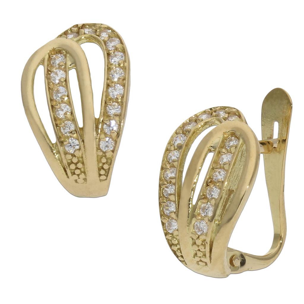 PENDIENTES ORO 18KL CIRCONITAS - P1298