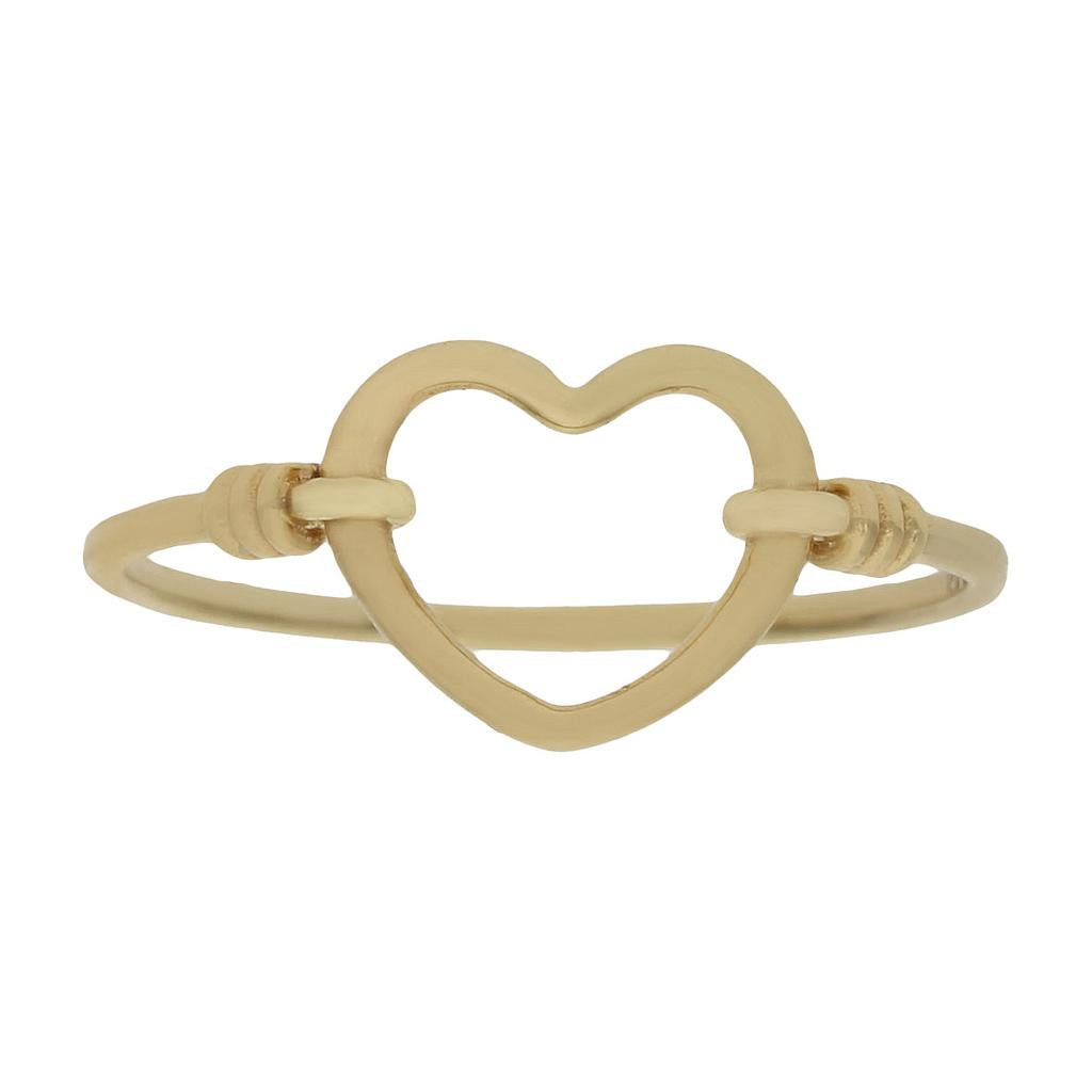 SORTIJA ORO 18KL CORAZON - S1027n10