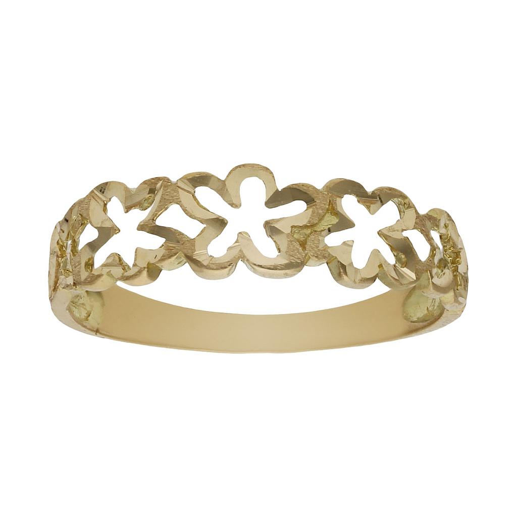 SORTIJA ORO 18KL FLORES - S391n10