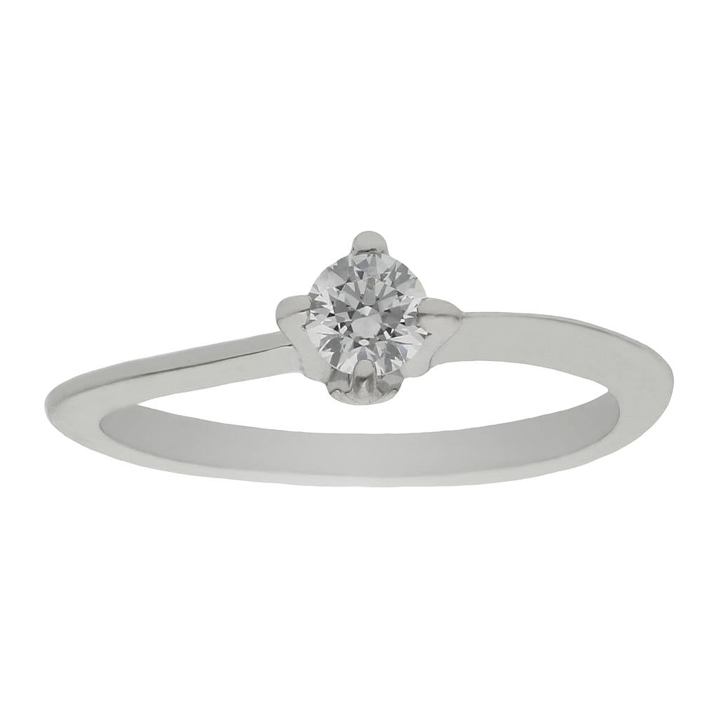 SORTIJA ORO BLANCO 18KL CIRCONITA - S863n12