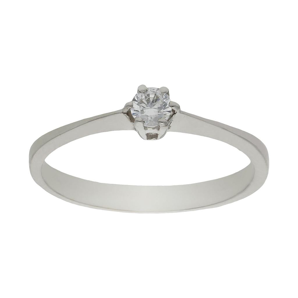 SORTIJA ORO BLANCO 18KL CIRCONITA - S865n12