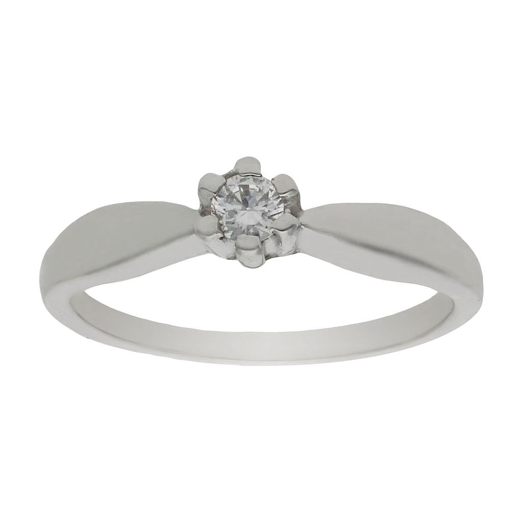 SORTIJA ORO BLANCO 18KL CIRCONITA - S866n12