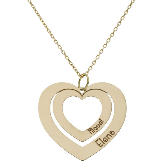 GARGANTILLA ORO 18KL CORAZONES NOMBRES - G980