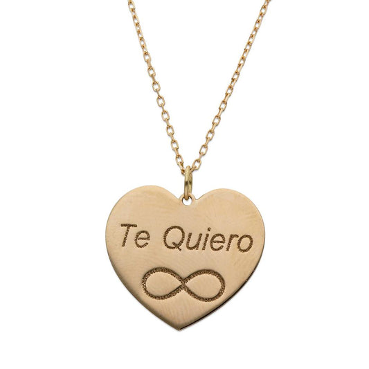 GARGANTILLA ORO 18KL CORAZON + GRABACION - G947