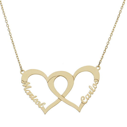 GARGANTILLA ORO 18KL CORAZONES + NOMBRES - G1097