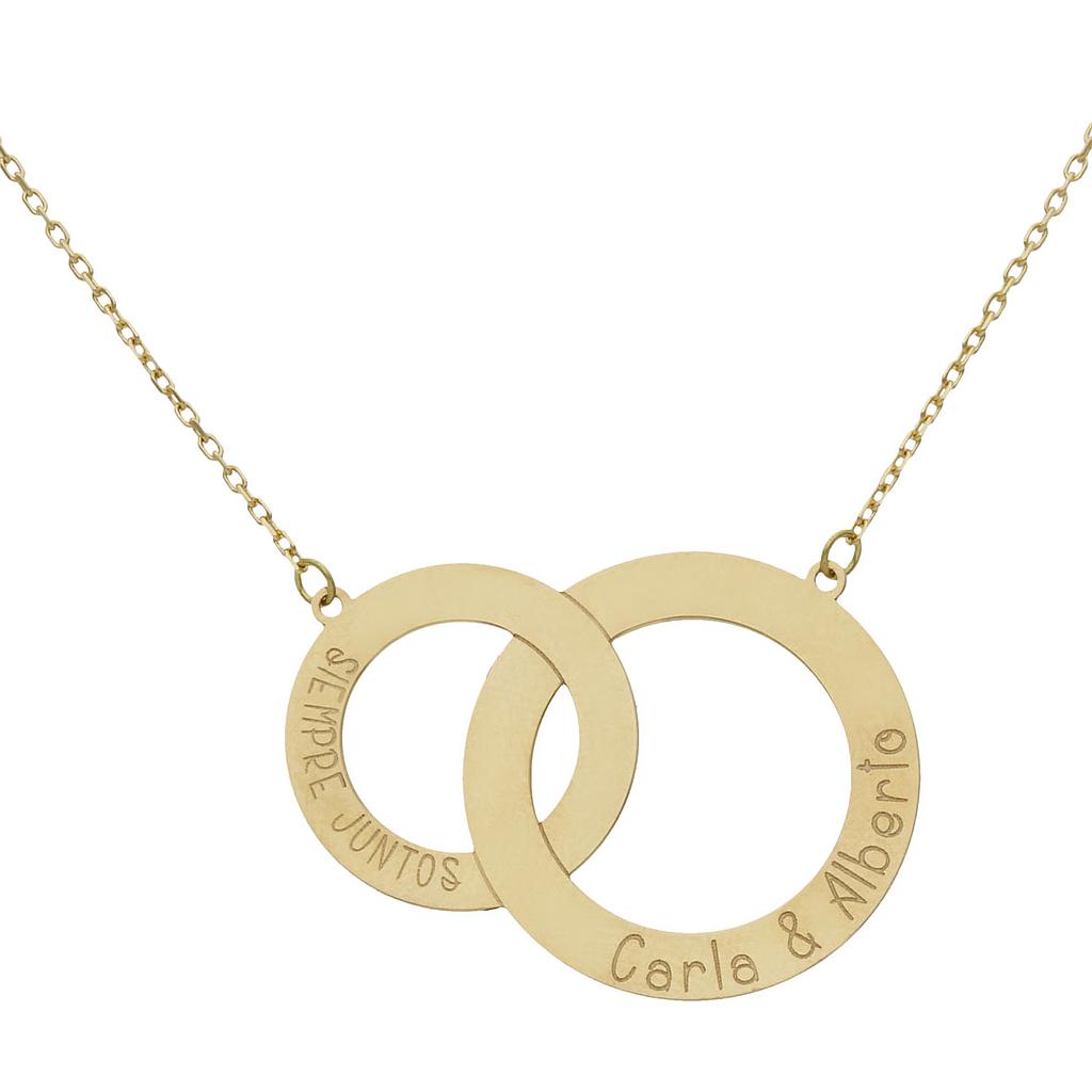 GARGANTILLA ORO 18KL 2 AROS - G1082