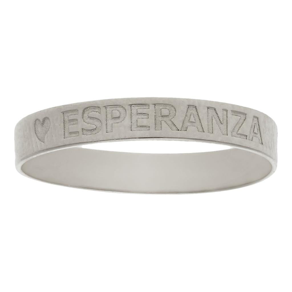 ANILLO NOMBRE ORO BLANCO 18KL - S1345