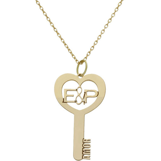 GARGANTILLA ORO 18KL LLAVE INICIALES - G982
