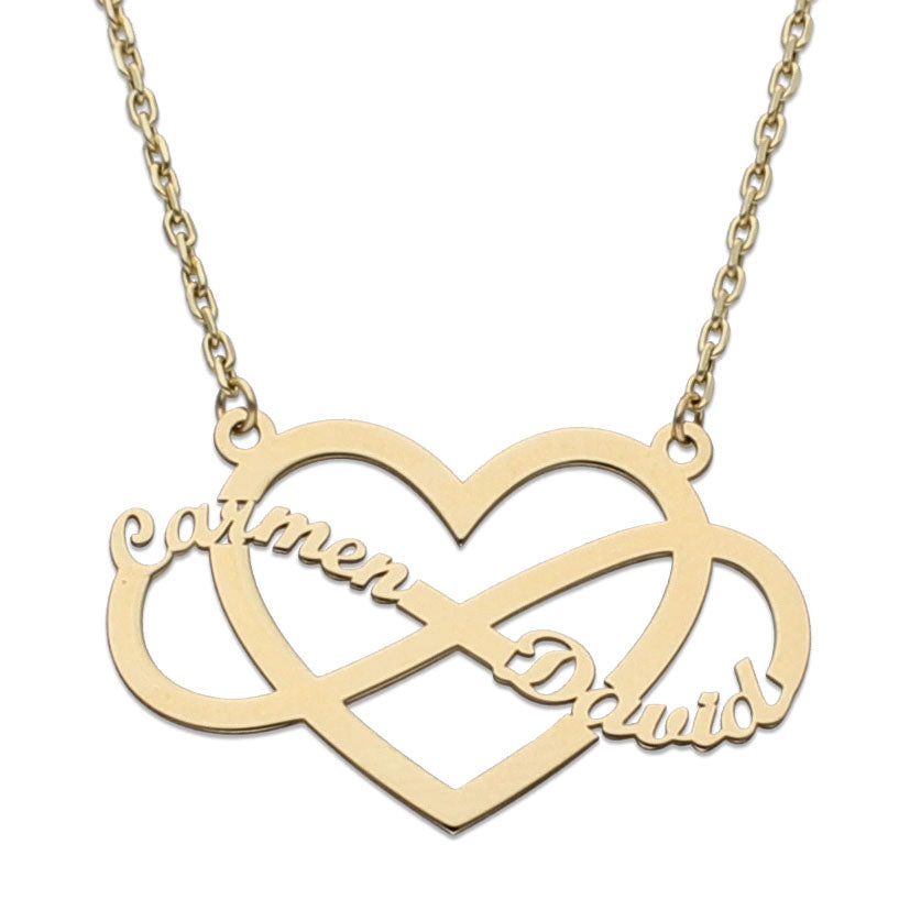 GARGANTILLA ORO 18KL INFINITO + CORAZON - G937