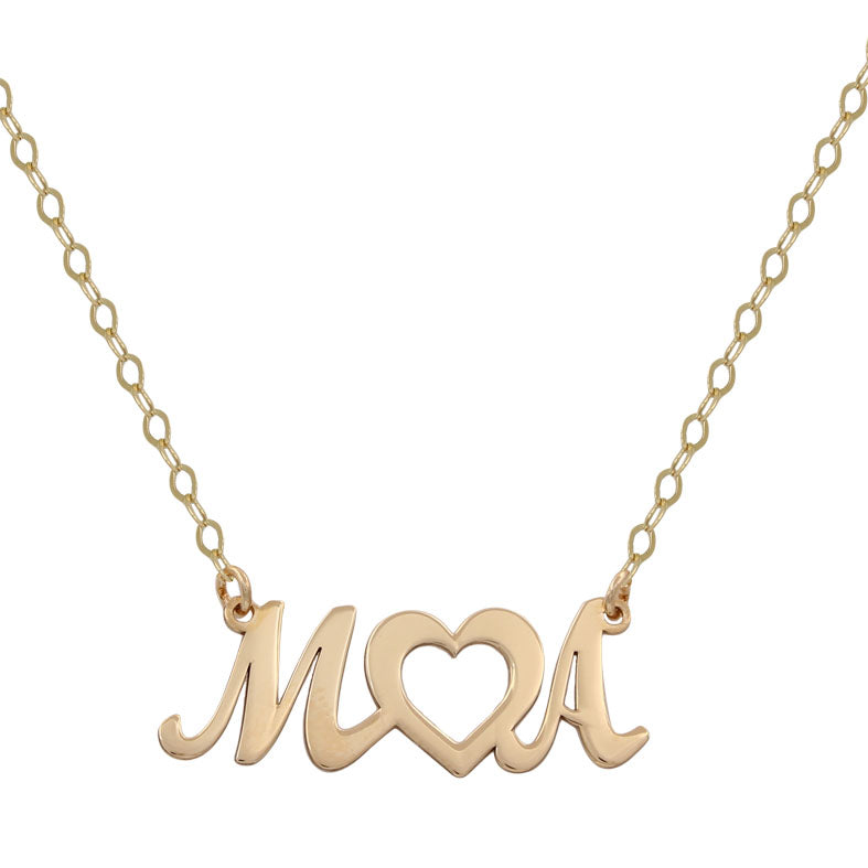 GARGANTILLA ORO 18KL INICIALES + CORAZON - G688