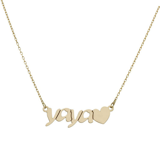 GARGANTILLA ORO 18KL YAYA + CORAZON - G1010