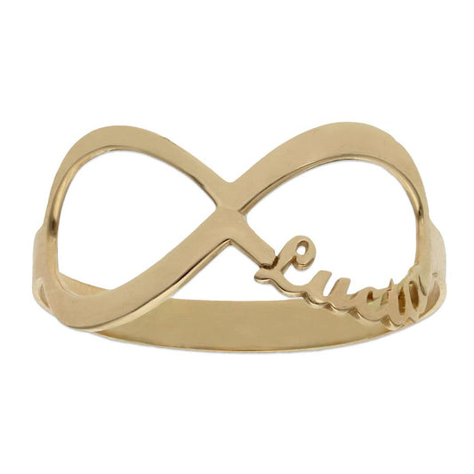 SORTIJA ORO 18KL INFINITO NOMBRE - S1158