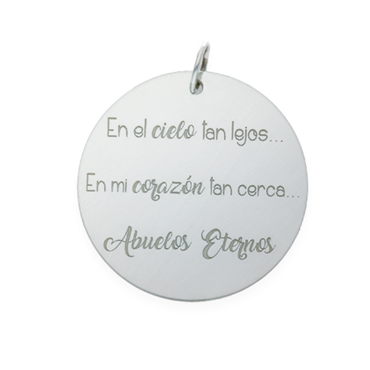 CHAPA PLATA 925MM PARA RAMO DE NOVIA - AG3198