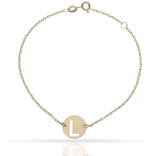 PULSERA ORO 18KL LETRA - 12MM - PU1451