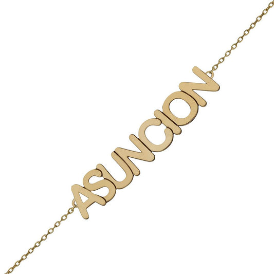 PULSERA ORO 18KL NOMBRE GRANDE - PU1360