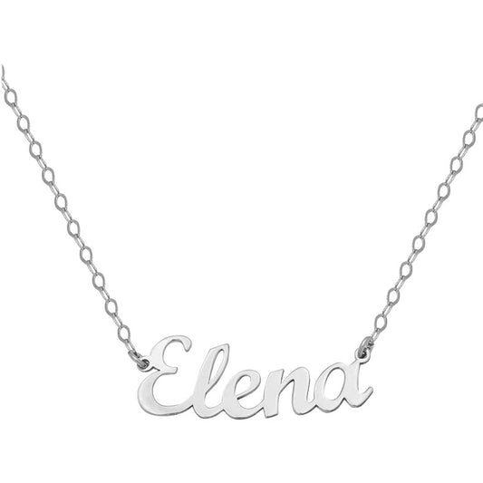 COLGANTE ORO BLANCO 18KL NOMBRE MEDIANO - G239
