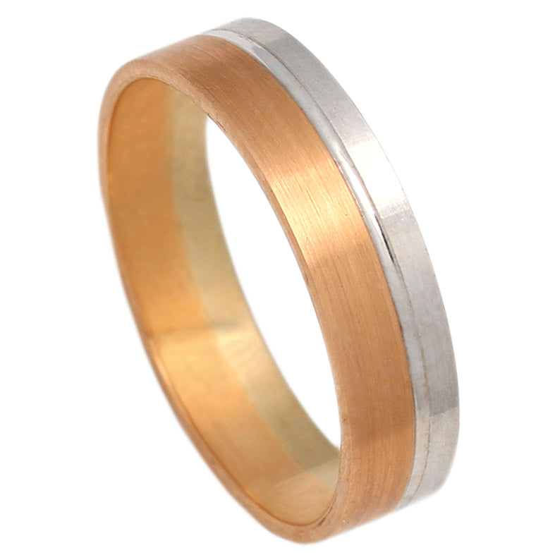 ALIANZA ORO ROSA - ORO BLANCO  18KL - 5MM - AT19