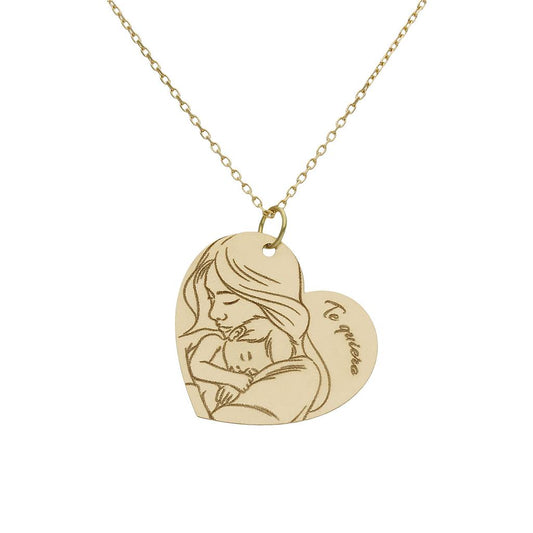 GARGANTILLA ORO 18KL DE LA MADRE - 24X22MM - G1001