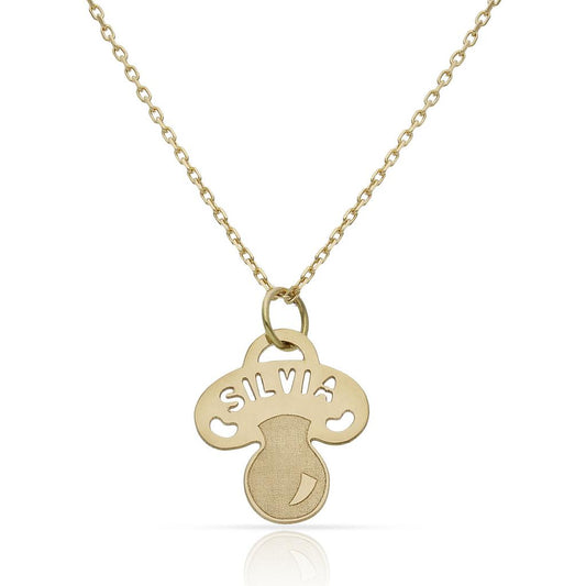 COLGANTE ORO 18KL CHUPETE + NOMBRE - G695