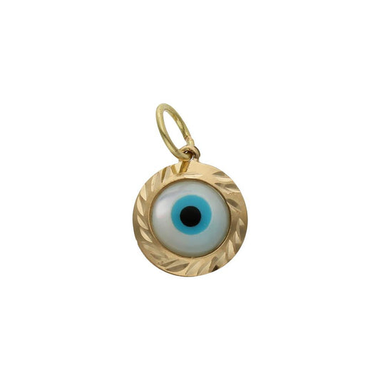 COLGANTE ORO 18KL OJO TURCO - 9MM - G490