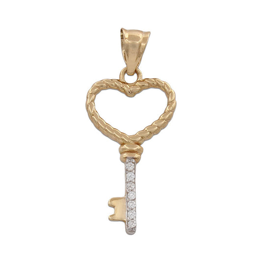 COLGANTE ORO 18KL LLAVE CORAZON - G743