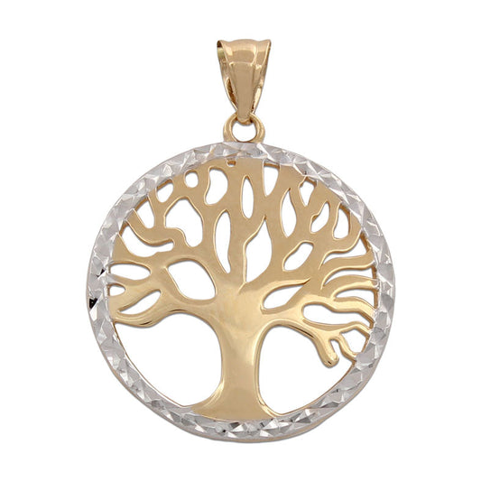 COLGANTE ORO 18KL ARBOL VIDA BICOLOR - G747