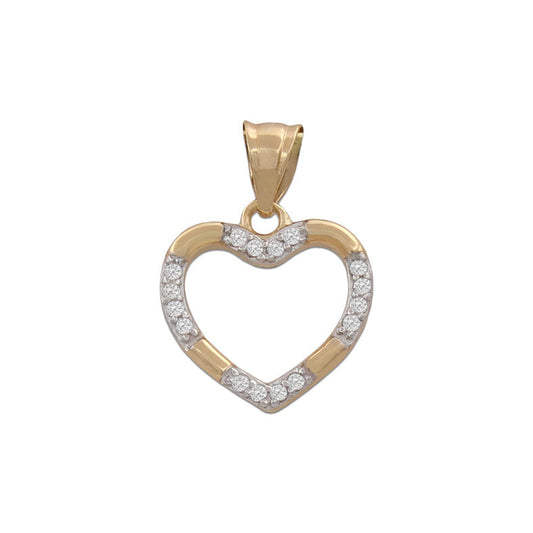 COLGANTE ORO 18KL CORAZON CIRCONITAS - 12x11MM - G754