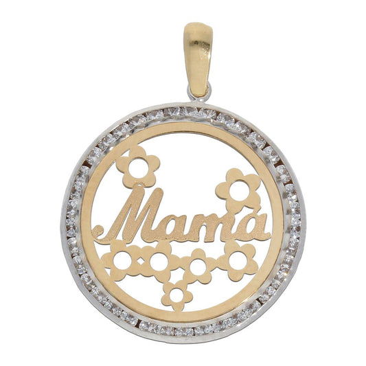 COLGANTE ORO 18KL MAMA CIRCONITAS - 20MM - G825