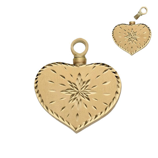 GUARDACENIZAS ORO 18 KL CORAZON - 24X27MM - G878