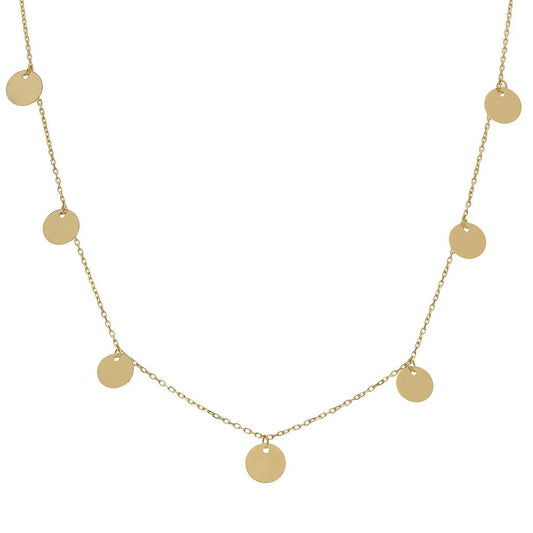 GARGANTILLA ORO 18KL MINI CHARMS CIRCULOS - G954