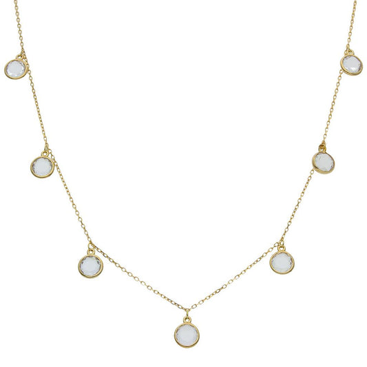 GARGANTILLA ORO 18KL MINI CHARMS CIRCONITAS - G965