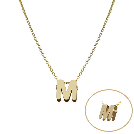 GARGANTILLA ORO 18KL LETRA - G975a