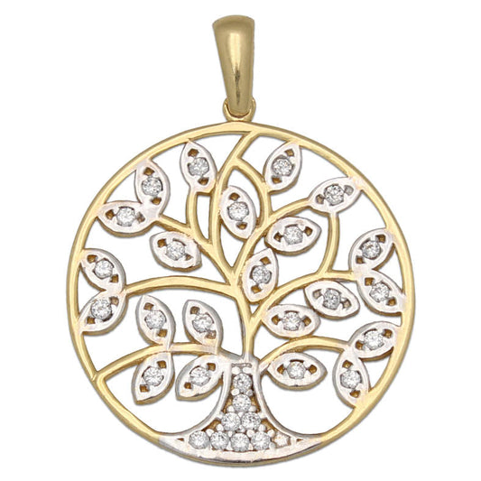 COLGANTE ORO 18KL ARBOL DE LA VIDA 19MM - GL54