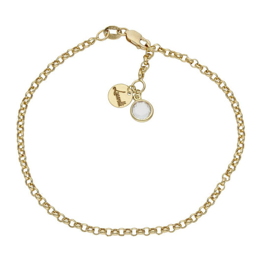 PULSERA MI HISTORIA ORO 18KL 2.50MM - CIRCONITA - HT100C