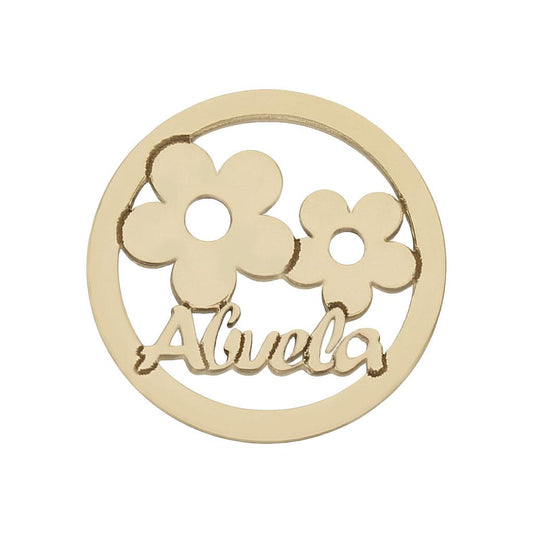 MI HISTORIA - ABALORIO ORO 18KL ABUELA FLORES - HT326