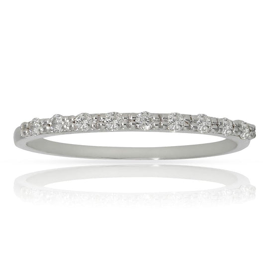 SORTIJA ORO BLANCO 18KL DIAMANTES - LCR345Bn12