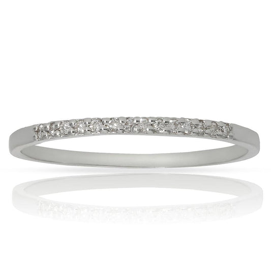 SORTIJA ORO BLANCO 18KL DIAMANTES - LCR346Bn12