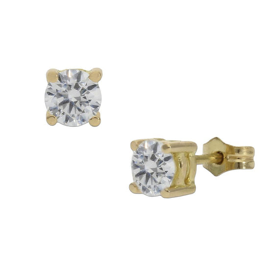 PENDIENTES ORO 18KL CIRCONITAS - 5.50MM - P1072