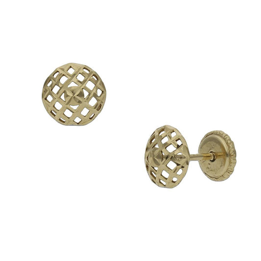 PENDIENTES ORO 18KL REDONDOS - 6MM - P1148