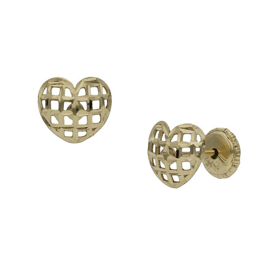 PENDIENTES ORO 18KL CORAZON - 7MM - P1153