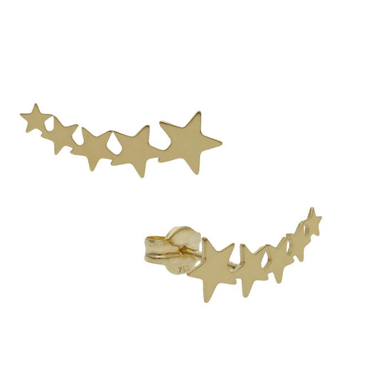 PENDIENTES ORO 18KL TREPADORES ESTRELLAS - P1339