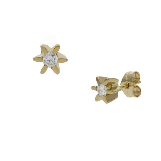 PENDIENTES ORO 18KL CIRCONITAS - P1378