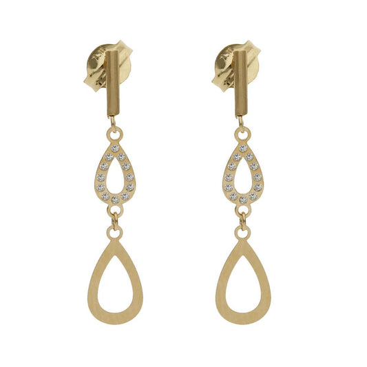 PENDIENTES ORO 18KL CIRCONITAS - 5x22MM - P1483