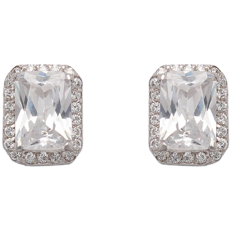 PENDIENTES ORO BLANCO 18KL - P823